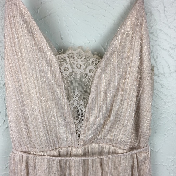 New Nordstrom Spirit of Grace Lace Metallic Dress - Picture 5 of 6